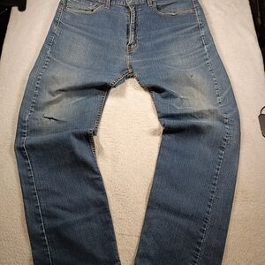 Levi's 505 Regular Fit Jeans Mens 36x30 Blue Denim Straight Leg Classic